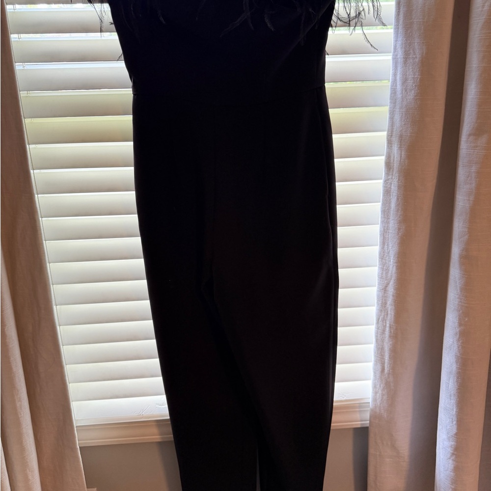 Gianni Bini Black Velvet Jumpsuit Classic Design